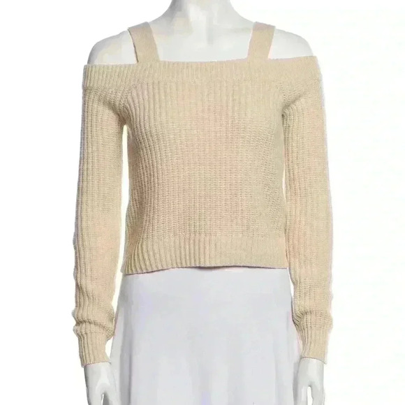 Intermix white wool/cashmere sweater small - Picture 1 of 5